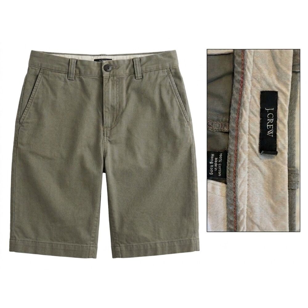J.Crew Stanton Chino Shorts Men's 100% Cotton Dusty Sage Green